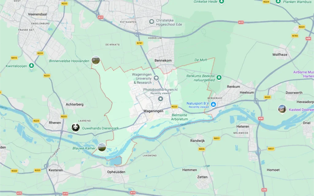Vertier en Plezier locatie wageningen